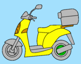 Desenho Ciclomotor pintado por miguel