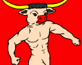 Desenho Cabeça de búfalo pintado por sofia