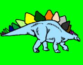 Desenho Stegossaurus pintado por joao victor