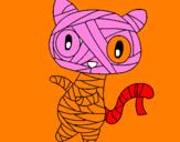 Desenho O gato momia pintado por henrique