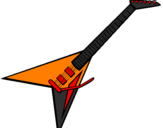 Desenho Guitarra elétrica II pintado por Lucas Metallica