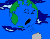 Desenho Terra doente pintado por DANYELL