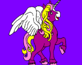 Desenho Unicórnio com asas pintado por ***Maria***amo cavalos