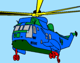 Desenho Helicoptero de resgate pintado por carlos