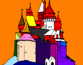 Desenho Castelo medieval pintado por jonawillian