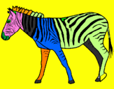 Desenho Zebra pintado por ANTÓNIO