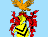 Desenho Escudo de armas e águia pintado por brunaobmc