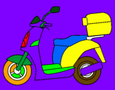 Desenho Ciclomotor pintado por luis guilherme