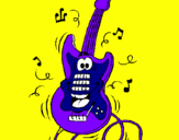Desenho Guitarra pintado por joao victor