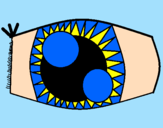 Desenho Olho pintado por dina