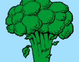 Desenho Brócolos pintado por Brena