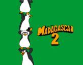Desenho Madagascar 2 Pingüinos pintado por antonio