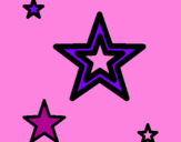Desenho Estrela pintado por lindsay