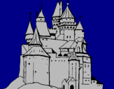 Desenho Castelo medieval pintado por  vitoria zilio