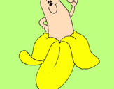 Desenho Banana pintado por jennifer