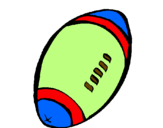 Desenho Bola de futebol americano pintado por monya
