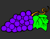 Desenho Uvas pintado por nunex