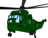 Desenho Helicoptero de resgate pintado por qwerty