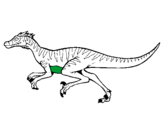 Desenho Velociráptor pintado por dinosaurorex1