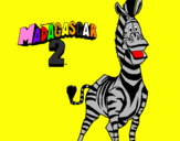 Desenho Madagascar 2 Marty pintado por LEIDE