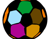 Desenho Bola de futebol pintado por Rosilda