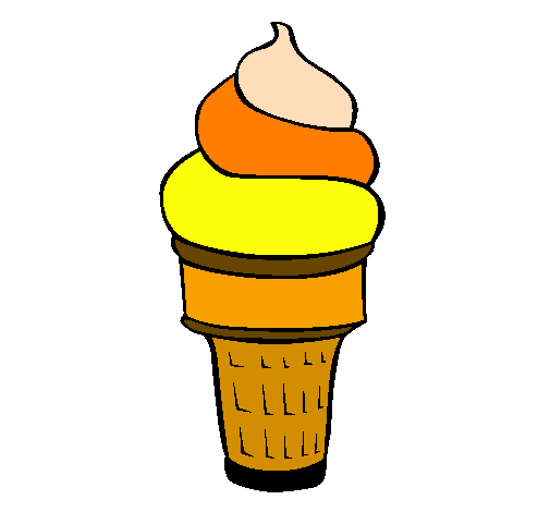 Desenho Gelado macio pintado por ice cream