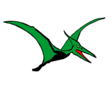 Desenho Pterodáctilo pintado por dino