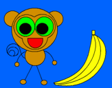 Desenho Macaco 2 pintado por leyriell