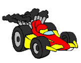 Desenho Carro de Fórmula 1 pintado por anónimo