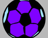 Desenho Bola de futebol pintado por lelinho