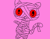 Desenho O gato momia pintado por  max