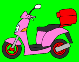 Desenho Ciclomotor pintado por fabolino