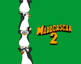 Desenho Madagascar 2 Pingüinos pintado por dani