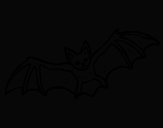 Desenho Morcego a voar pintado por henrique
