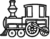 Desenho Comboio pintado por peto