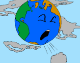 Desenho Terra doente pintado por MirOKAX