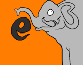 Desenho Elefante pintado por mylena