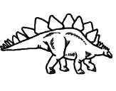 Desenho Stegossaurus pintado por n