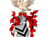 Desenho Escudo de armas e águia pintado por edmar