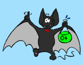 Desenho Morcego tonto pintado por -Paty-