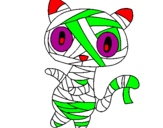 Desenho O gato momia pintado por                L         