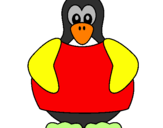 Desenho Pinguim pintado por diego