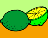 Desenho Limão pintado por larissacn