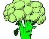 Desenho Brócolos pintado por gui
