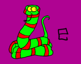Desenho Serpente pintado por cirilo