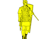Desenho Soldado romano pintado por johann