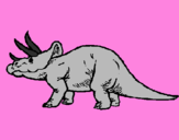 Desenho Triceratops pintado por maria fer