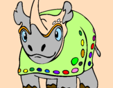 Desenho Rinoceronte pintado por Didn´t