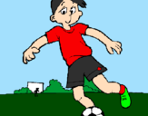 Desenho Jogar futebol pintado por Herbert