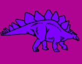 Desenho Stegossaurus pintado por gummy